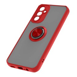 Case with Support Ring For Samsung Galaxy A14 4g/5g Smoked Red Case with Support Ring For Samsung Galaxy A14 4g/5g Smoked Red